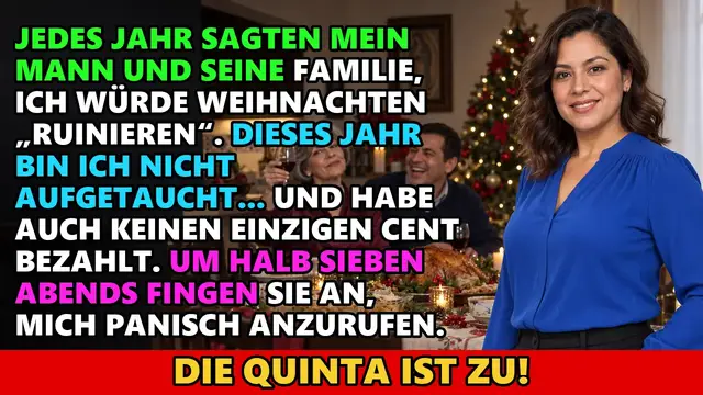 Video thumbnail for Jedes Jahr sagten mein Mann und seine Familie, ich würde Weihnachten „ruinieren“. Dieses…