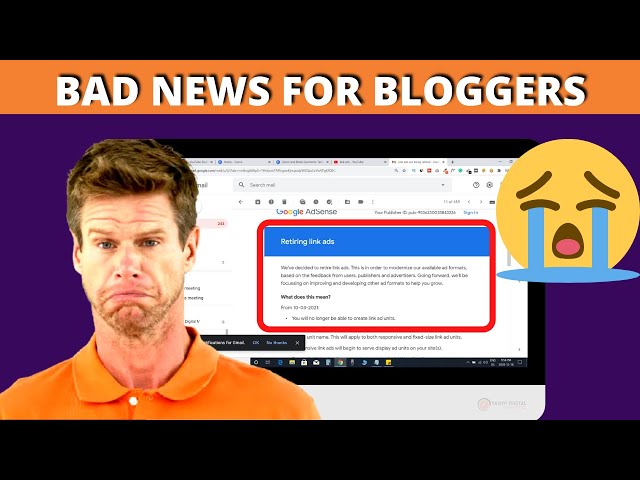 Video thumbnail for Link ads are being retired - Google AdSense New Update in Hindi - Bad news for bloggers😭😭