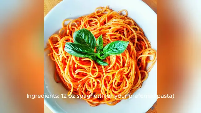 'Video thumbnail for easy spaghetti recipe'