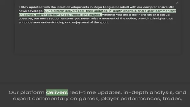 Video thumbnail for 1. Stay updated with the latest developments in Major League Baseball with our comprehensive MLB news coverage. Our platform delivers real-time updates, in-depth analysis, and expert commentary on games, player performances, trades, and i