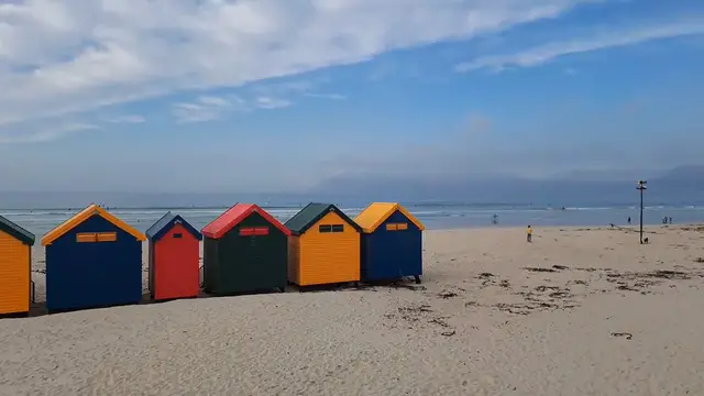 'Video thumbnail for The colorful beach houses of Muizenberg, Cape Town, South Africa'