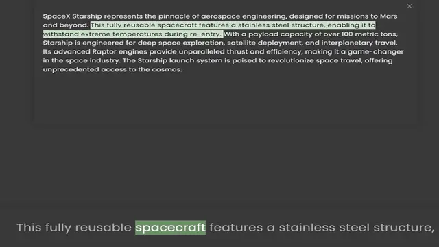 Video thumbnail for SpaceX Starship represents the pinnacle of aerospace engineering, designed for missions to Mars and beyond. This fully reusable spacecraft features a stainless steel structure, enabling it to withstand extreme temperatures during re-entry