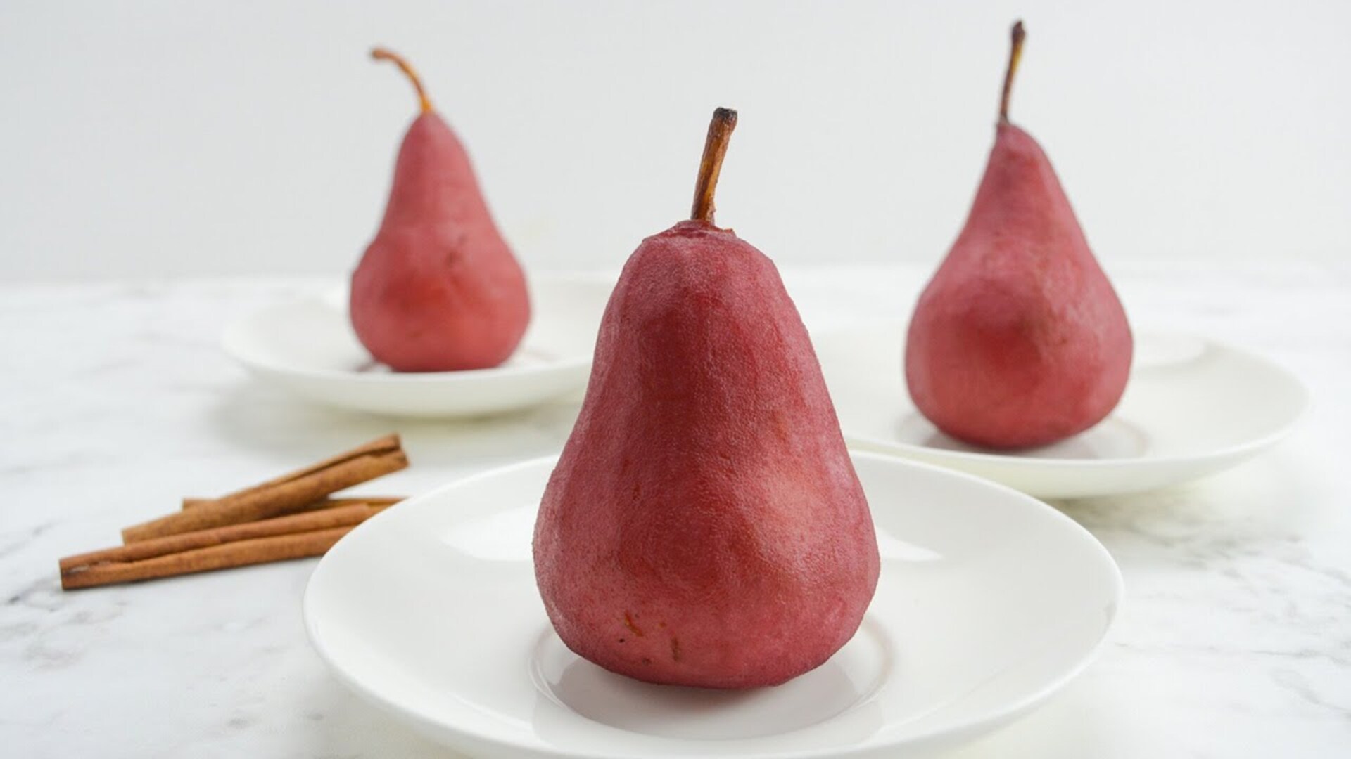 Video thumbnail for Sous Vide Red Wine Poached Pears