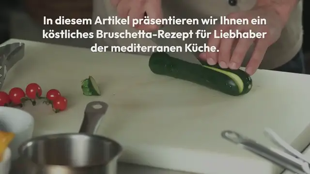 Video thumbnail for Bruschetta Rezept: Zucchini & Ricotta-Creme
