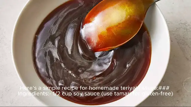 Video thumbnail for teriyaki sauce recipe