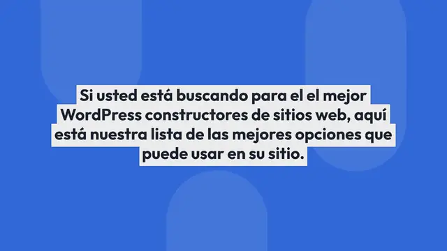 Video thumbnail for 11 mejores creadores de sitios web para WordPress