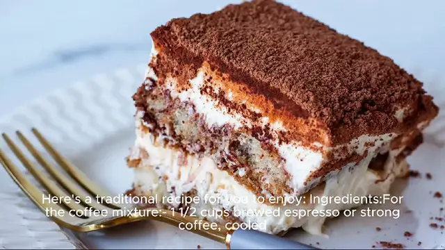 Video thumbnail for Tiramisu recipe