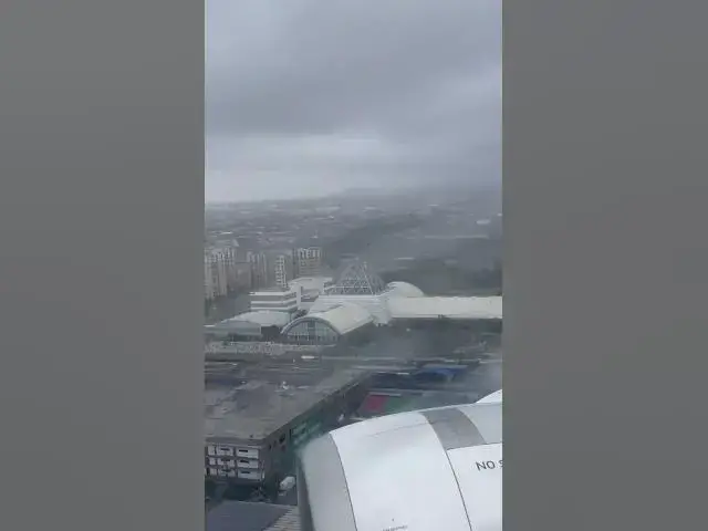 'Video thumbnail for LANDING in #manila #philippines during strong #tyhoon #storm #cebu #shorts'