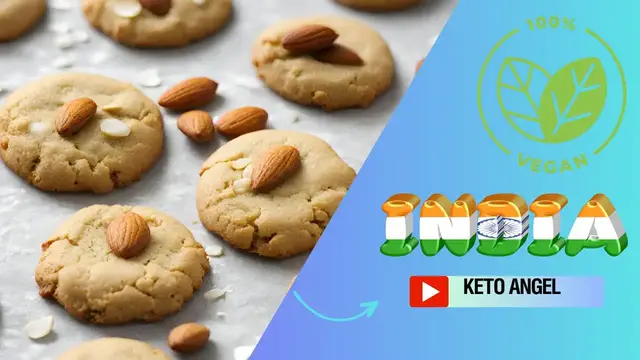 Video thumbnail for Almond flour cookies vegan indian: video blog