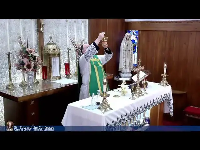 'Video thumbnail for Holy Mass from St Edward the Confessor in Tallulah 10-11-2024'
