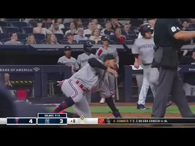 'Video thumbnail for Carlos Correa LAUNCHES a Two-Run Double! | Minnesota Twins | 4/14/2023'