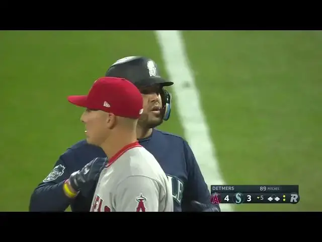 'Video thumbnail for Eugenio Suarez CRANKS a RBI Single, Scoring JP Crawford! | Seattle Mariners | 4/3/2023'