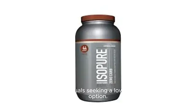 Video thumbnail for Isopure (Zero Carb, Whey Isolate)