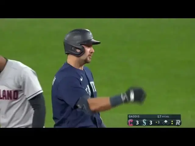 'Video thumbnail for Cal Raleigh SMACKS a Two-Run Double! | Seattle Mariners | 3/31/2023'
