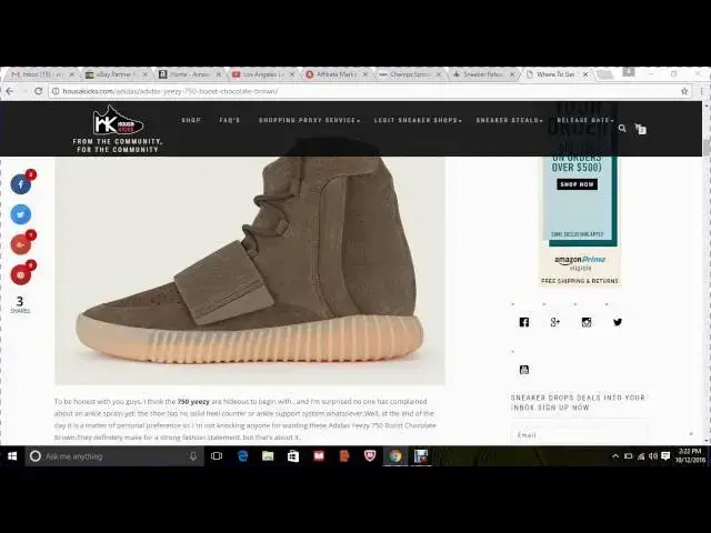 'Video thumbnail for Where To Get The Adidas Yeezy 750 Boost Chocolate Brown BY2456 ?'