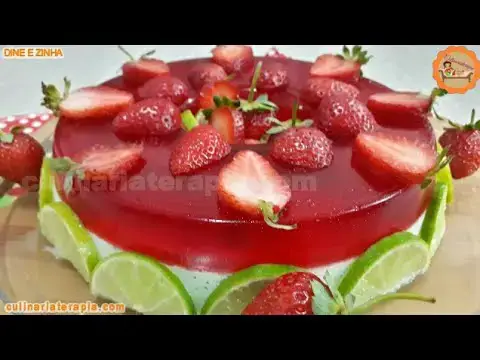 Video thumbnail for Sobremesa de Gelatina de Morango e Limão, Apenas 2 Ingredientes, Gelatina e Creme de Leite