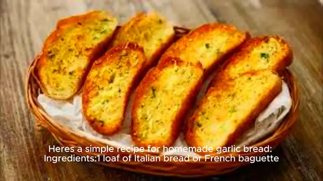 Video thumbnail for Golden Brown Garlic Bread: The Perfect Appetizer