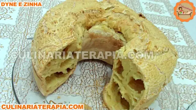 Video thumbnail for Bolo Pão de Queijo com Polvilho Azedo Uma Delícia Para o Café da Manhã e Lanche da Tarde