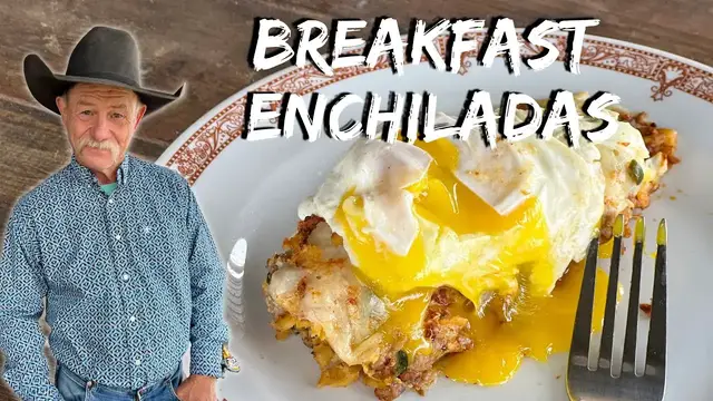 Video thumbnail for Cheesy Enchiladas Stuffed with Sausage and Scrambled Eggs