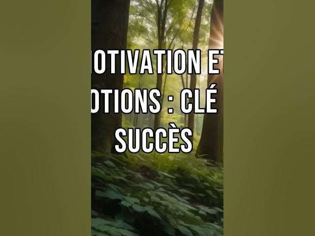 Video thumbnail for Motivation : #motivation #réussite #émotions #objectifs #persévérance