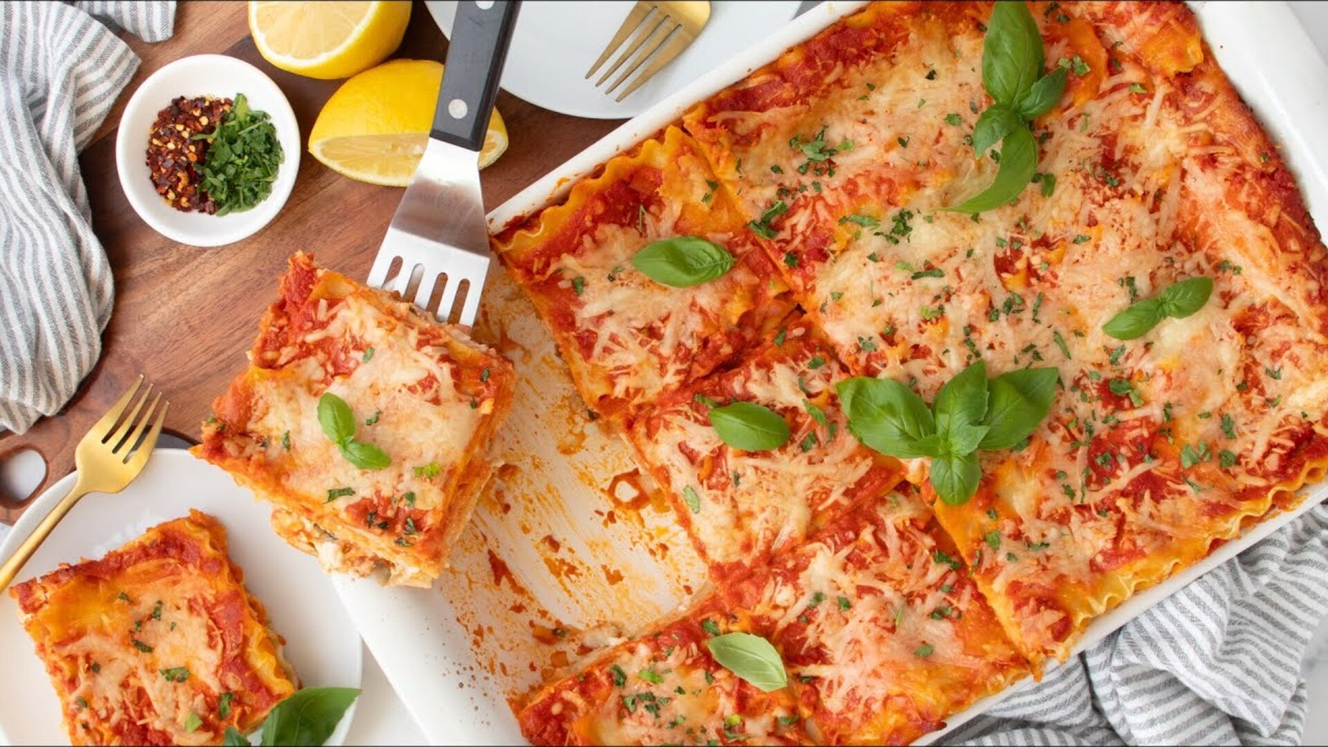 Video thumbnail for A Creamy Seafood Lasagna Recipe You'll Love