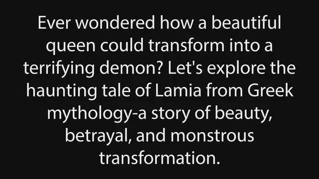 Video thumbnail for The Haunting Tale of Lamia: From Queen to Demon