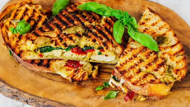 'Video thumbnail for Chicken Pesto Panini Recipe'