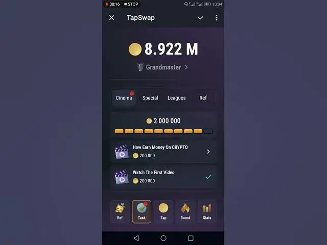 Video thumbnail for Tapswap New Cinema Code | TapSwap Code Today 6th July