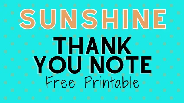 Video thumbnail for sunshine thank you humix video