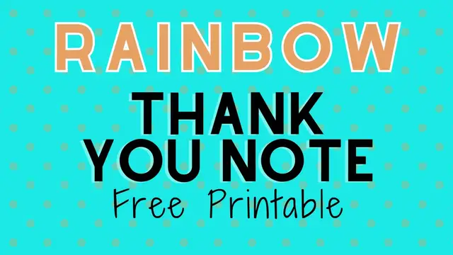 Video thumbnail for rainbow thank you humix video