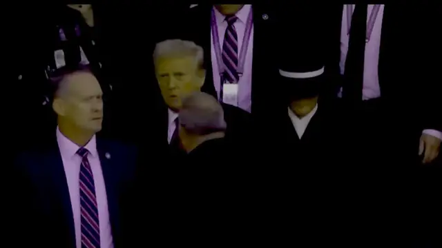 Video thumbnail for Donald Trump rides to Capital One Arena for parade after Inauguration Ceremony at US Capitol