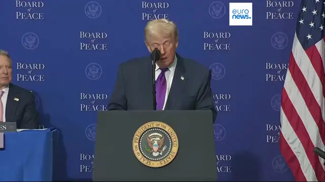 Video thumbnail for Trump launches his Board of Peace as US Iran tensions escalate