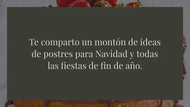 Video thumbnail for POSTRES PARA NAVIDAD