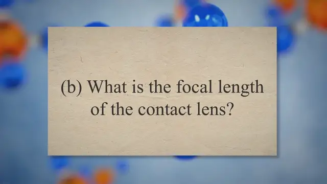 Video thumbnail for Optical instrument contact lenses – problems and solutions