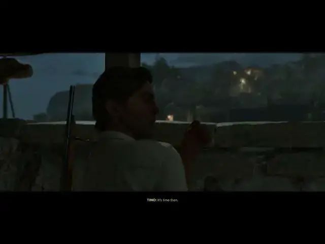 'Video thumbnail for Mafia: The Old Country - Chapter 5: Meet Tino at the Lookout: Talk with Fede and Carlo Cutscene'