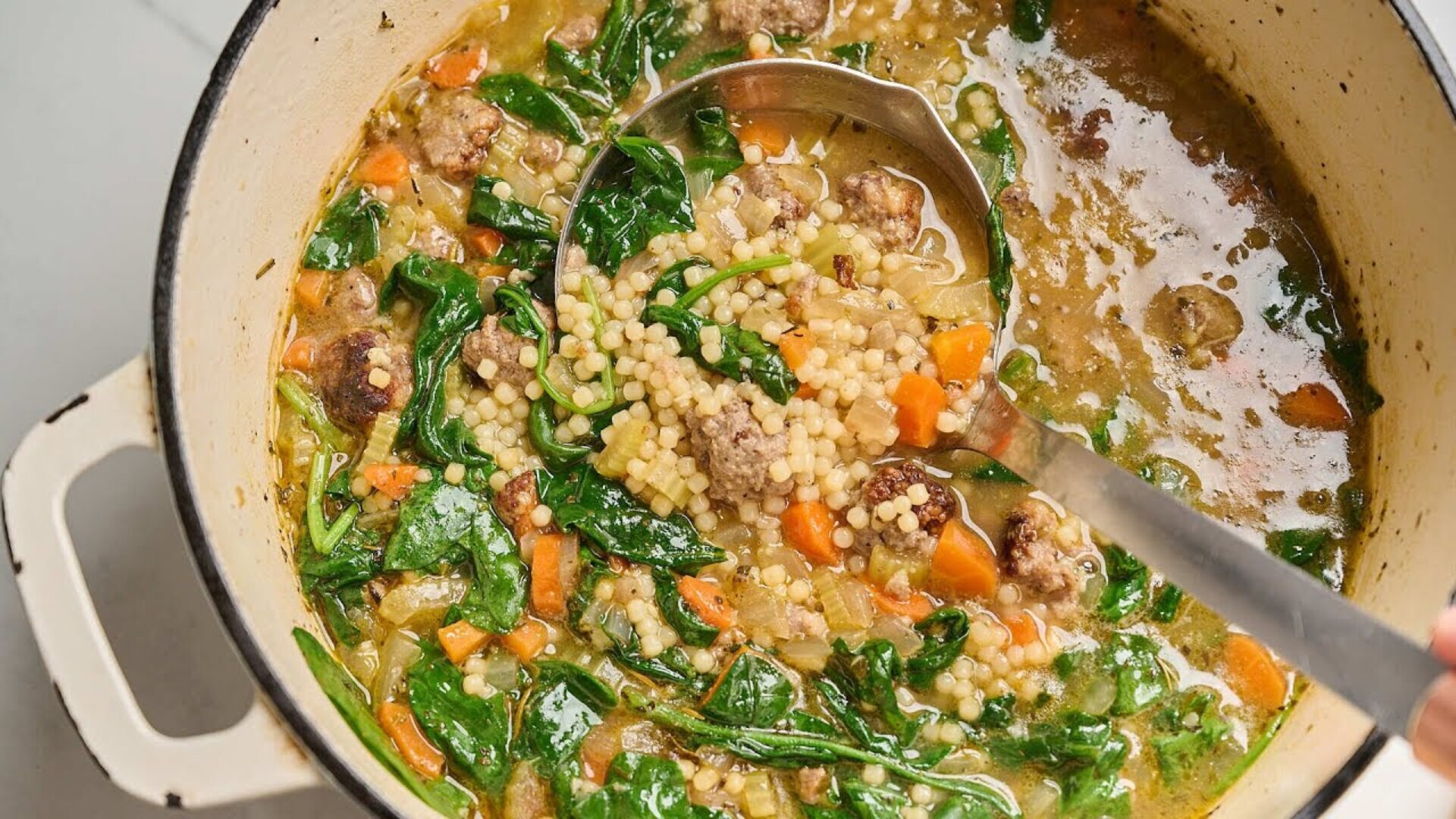 Video thumbnail for Our Best Italian Wedding Soup Recipe
