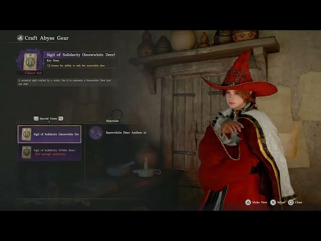 Video thumbnail for Crimson Desert - Epilogue: Acquire Legendary Mount Snowwhite Deer (Take Antlers) | Craft The Sigil