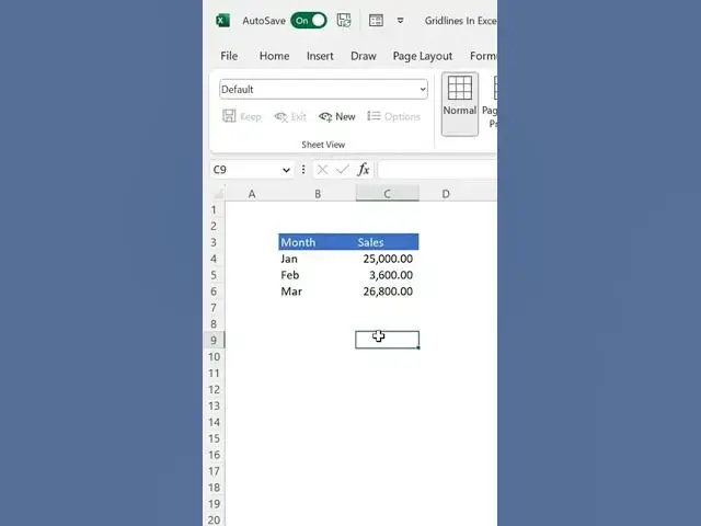 'Video thumbnail for How to Turn Excel Gridlines ON/OFF in Seconds! #exceltutorial #shorts #excel #spreadsheetmagic'