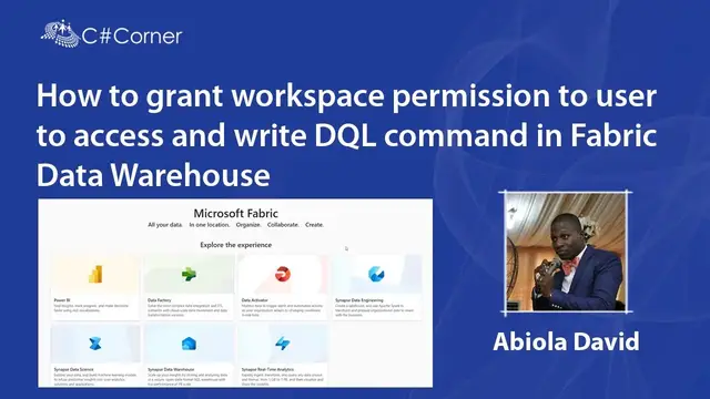 Video thumbnail for How to grant workspace permission to user to access and write DQL command in Fabric Data Warehouse
