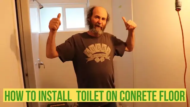 Video thumbnail for How TO Install TOILET ON CONCRETE FLOOR