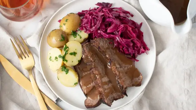 'Video thumbnail for Classic German Sauerbraten Recipe'