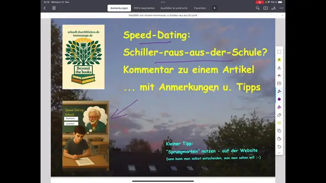 Video thumbnail for Deutschunterricht ohne Schiller - Kommentar zu Volker Weidermanns Vorschlag