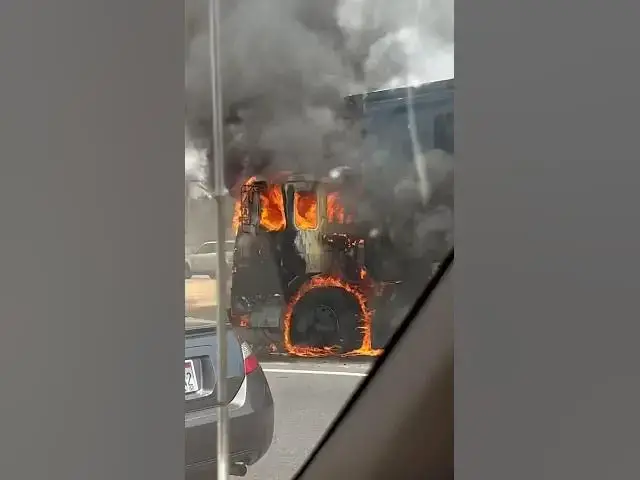 'Video thumbnail for trash truck on fire'