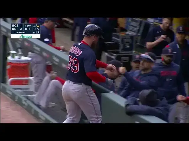 'Video thumbnail for Kike Hernandez BELTS a RBI Forceout, Scoring Christian Arroyo! | Boston Red Sox | 4/6/2023'
