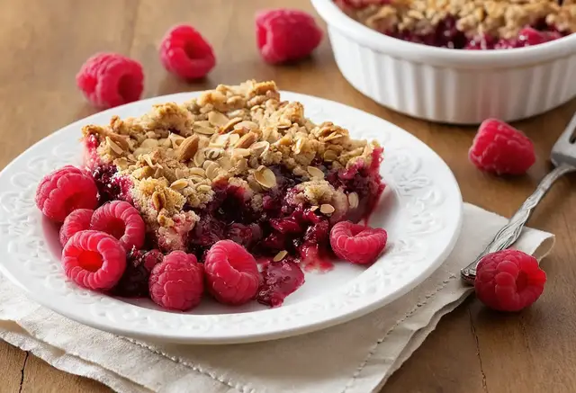 Video thumbnail for Almond Raspberry Crumble Recipe