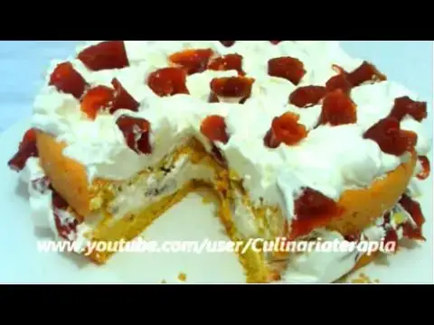 Video thumbnail for BOLO BROA DE FUBÁ CREMOSO RECHEADO COM REQUEIJÃO E CHANTILLY COM GOIABADA