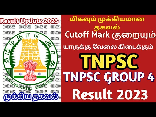 Video thumbnail for TNPSC Group 4 Result 2022