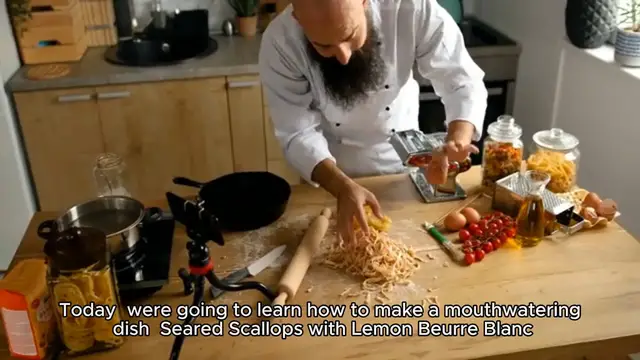 Video thumbnail for Seared Scallops with Lemon Beurre Blanc