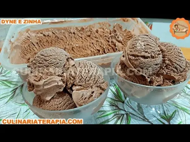 Video thumbnail for Sorvete Cremoso de Chocolate - O melhor sorvete de chocolate.