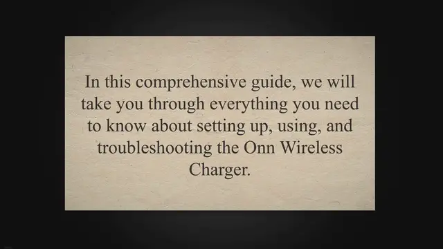 'Video thumbnail for Mastering the Onn Wireless Charger: A Comprehensive Guide to Setup, Charging, and Troubleshooting'